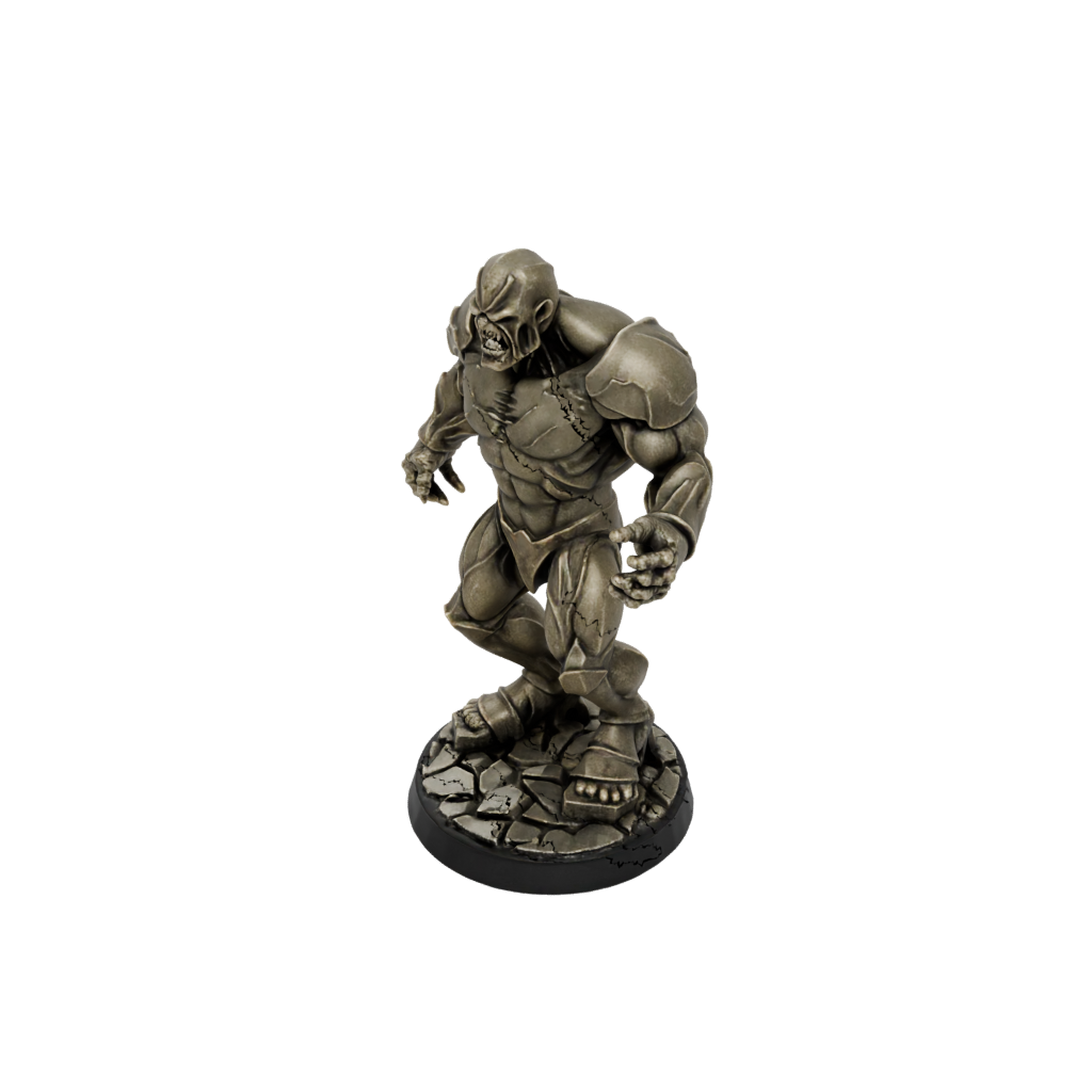 Bronze Stone Golem — tabletop minis 3D print model, STL