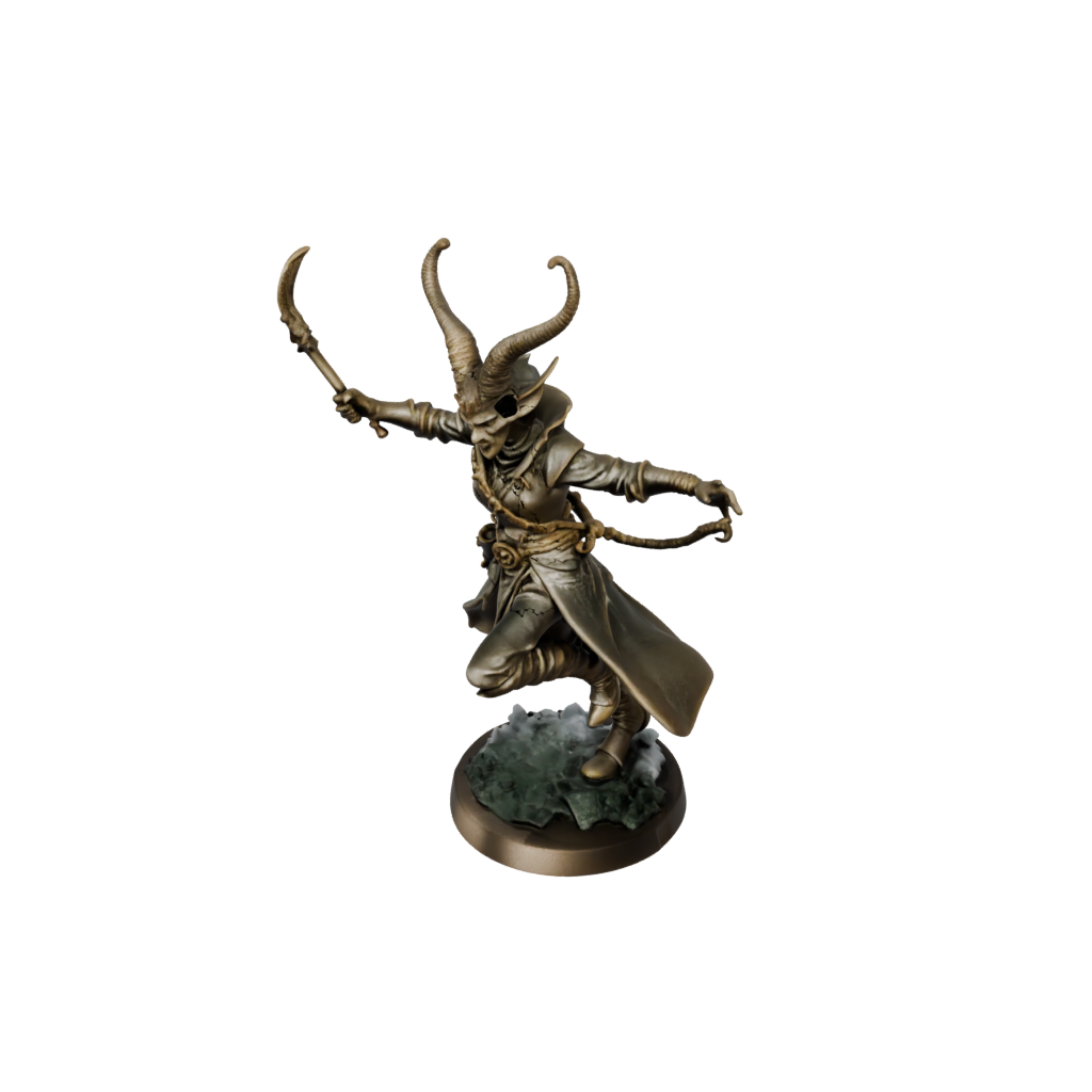 Bronze Tiefling Warlock