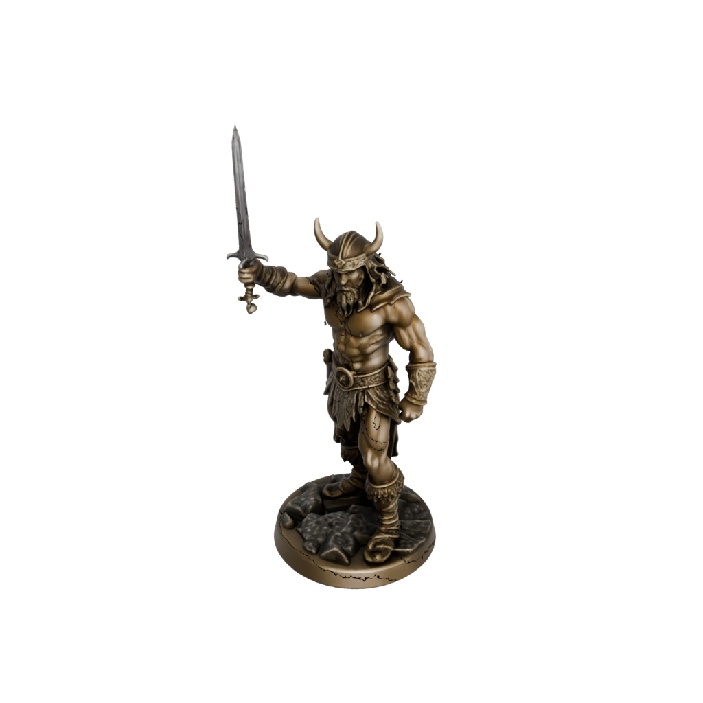 Bronze Barbarian With Greatsword