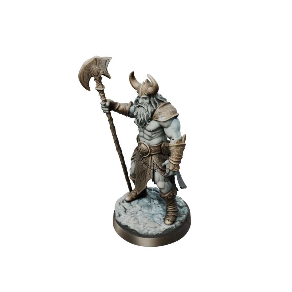 Bronze Frost Giant Jarl — tabletop minis 3D print model, STL