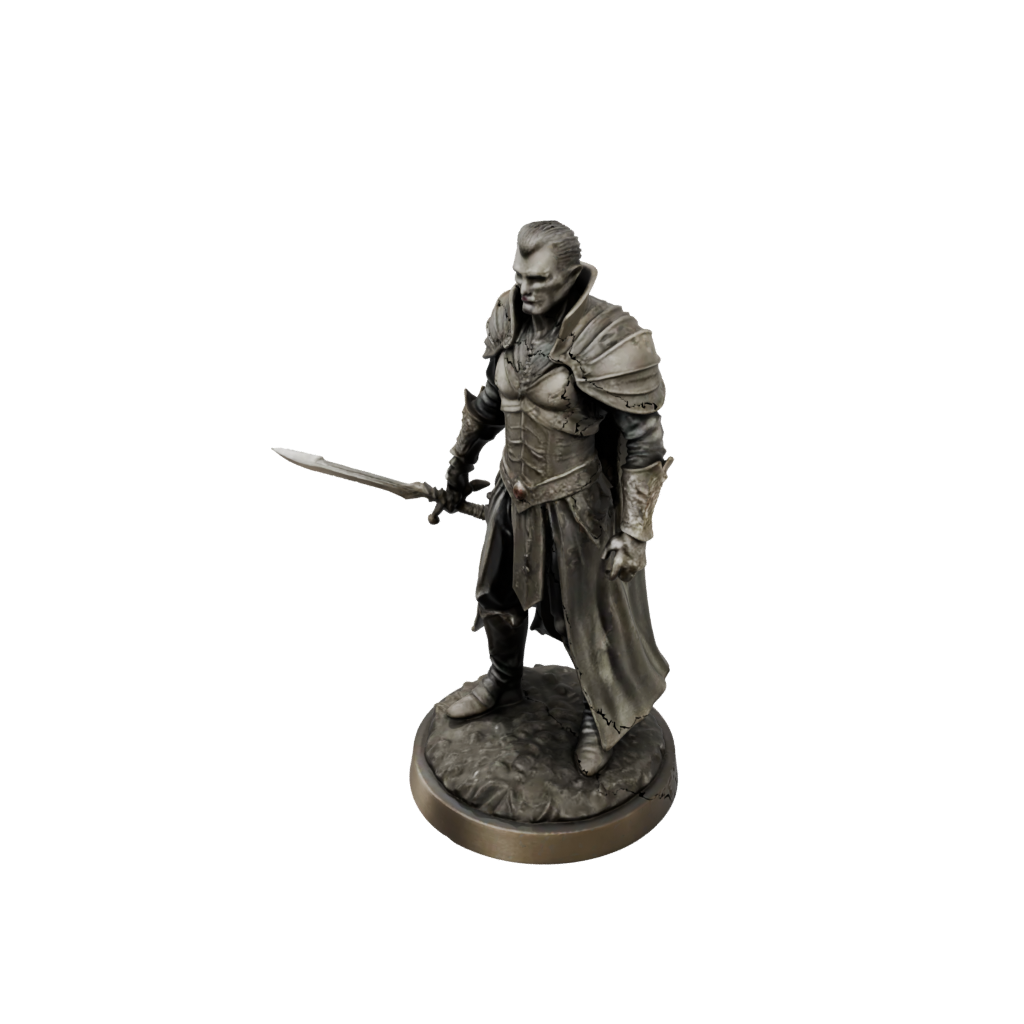 Bronze Vampire Lord — tabletop minis 3D print model, STL
