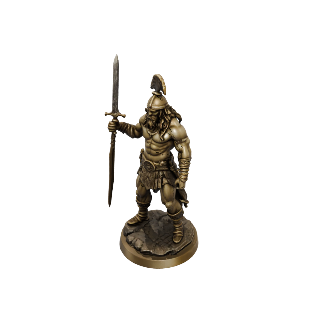 Bronze Barbarian With Greatsword