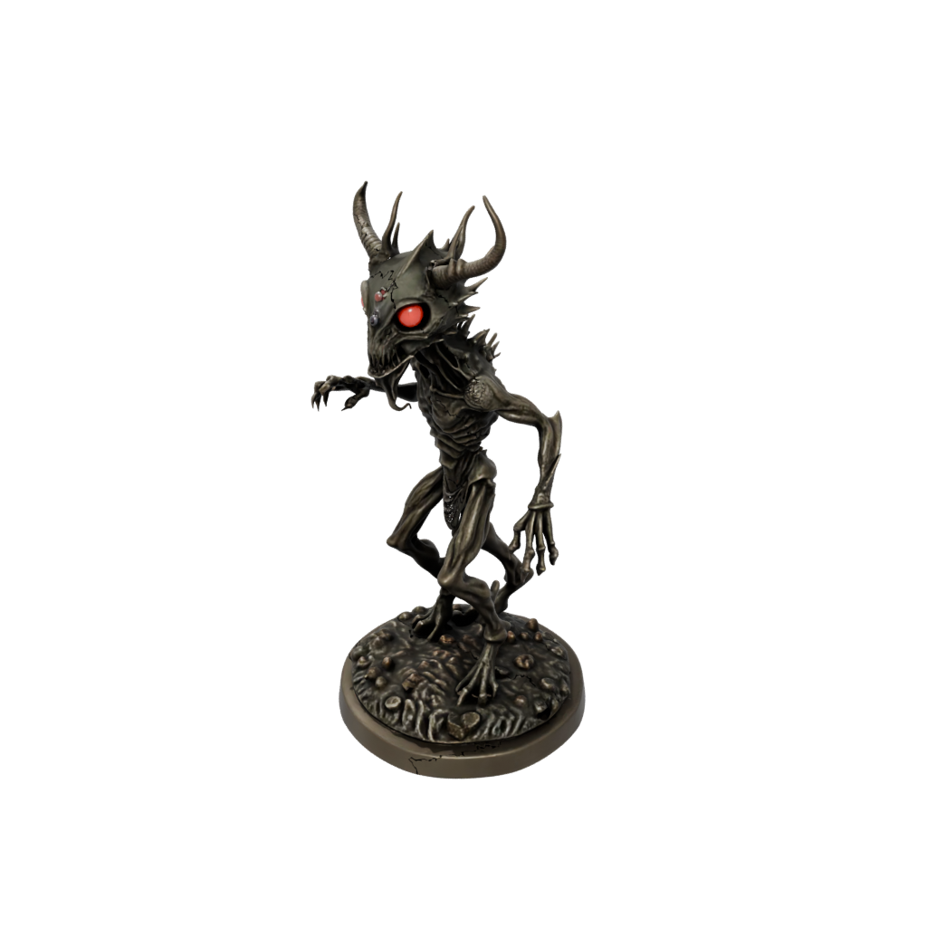 Bronze Beholder-Style Floating Eye Tyrant — tabletop minis 3D print model, STL