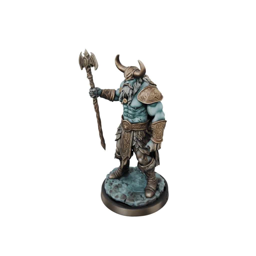 Bronze Frost Giant Jarl — tabletop minis 3D print model, STL