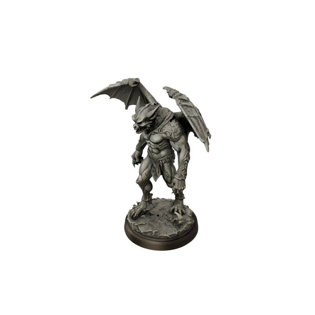 Bronze Gargoyle Sentinel — tabletop minis 3D print model, STL