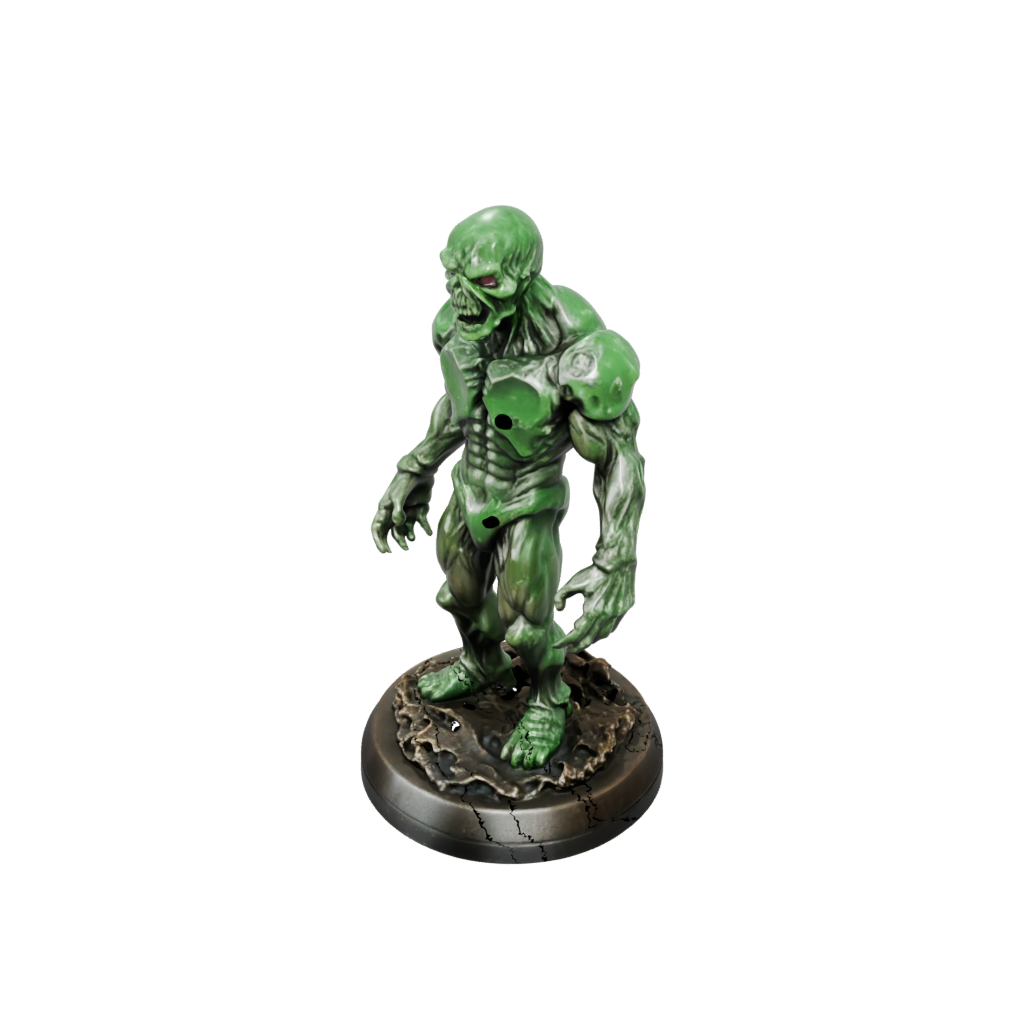 Bronze Gelatinous Cube Ooze — tabletop minis 3D print model, STL