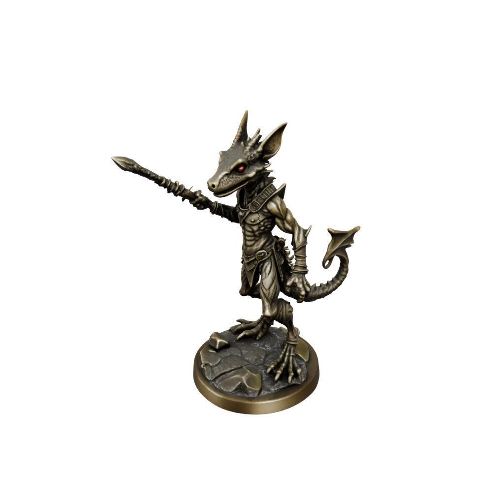 Bronze Kobold Trapsmith — tabletop minis 3D print model, STL