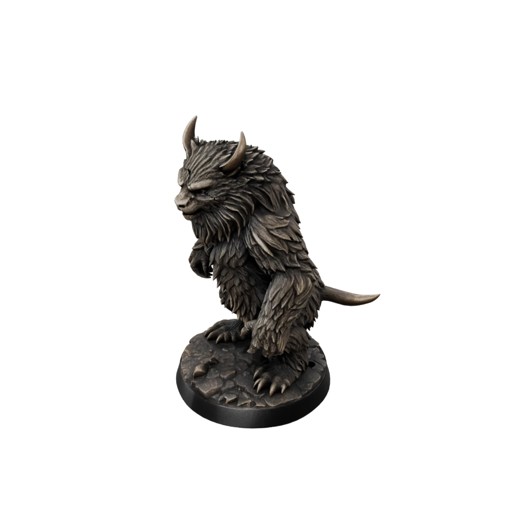 Bronze Owlbear Beast — tabletop minis 3D print model, STL