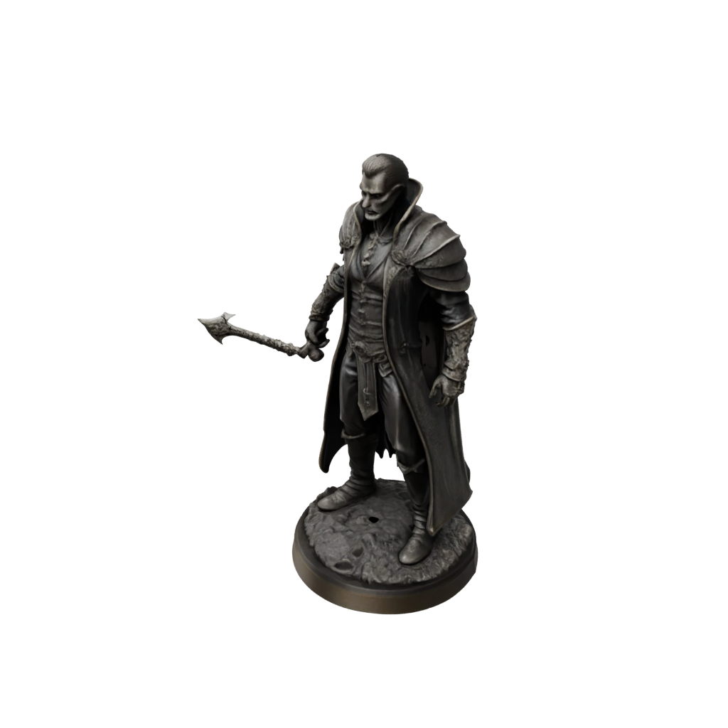 Bronze Vampire Lord — tabletop minis 3D print model, STL