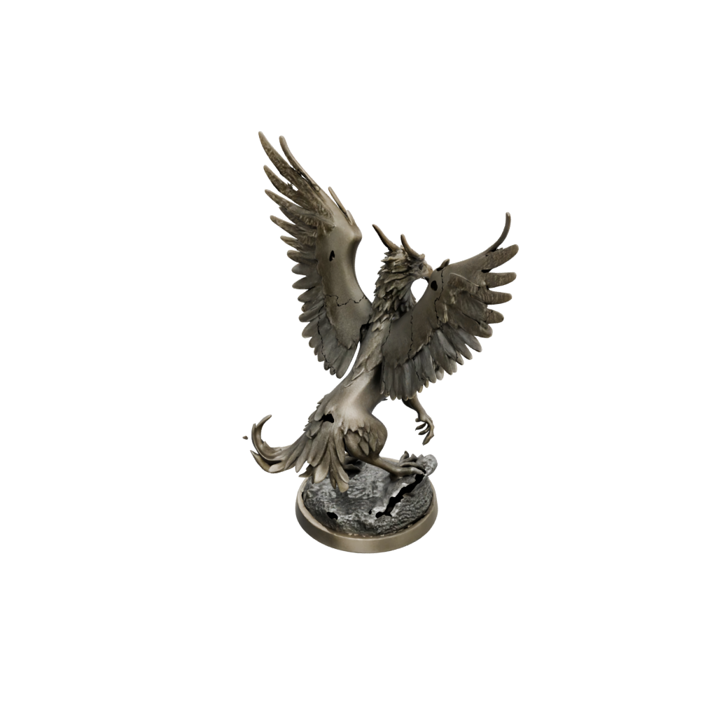 Bronze Winged Griffin — tabletop minis 3D print model, STL