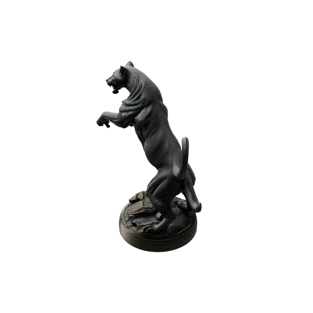 Bronze Displacer Panther — tabletop minis 3D print model, STL