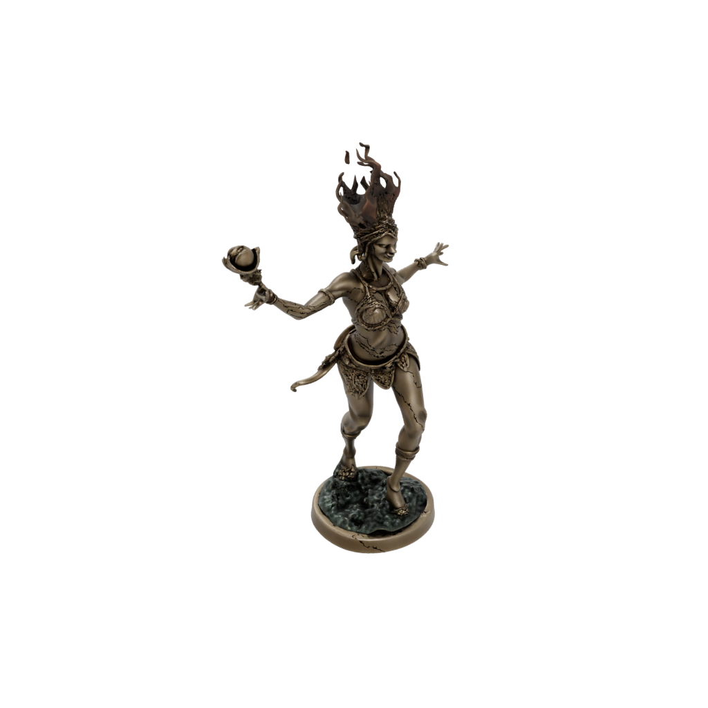 Bronze Fire Genie Efreet