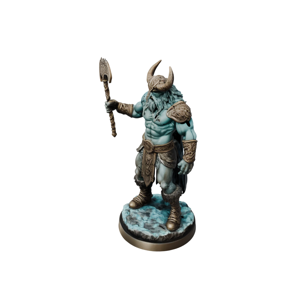 Bronze Frost Giant Jarl — tabletop minis 3D print model, STL