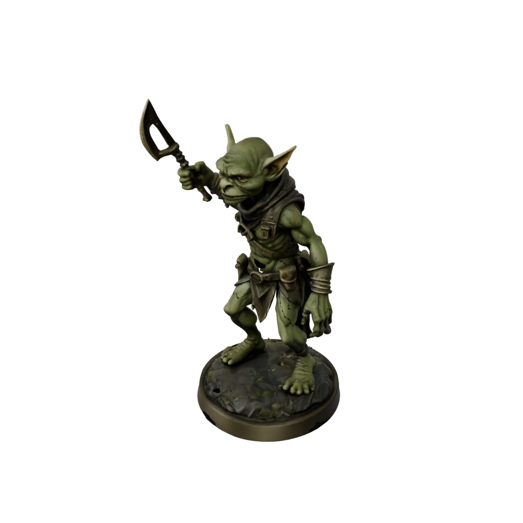 Bronze Goblin Scout — tabletop minis 3D print model, STL