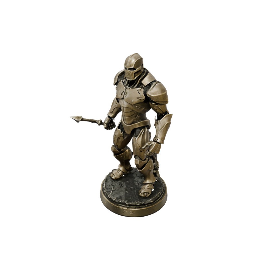 Bronze Iron Golem — tabletop minis 3D print model, STL