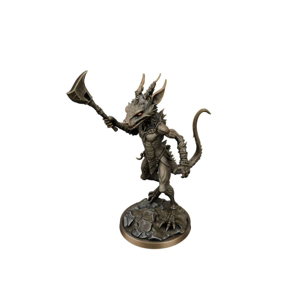 Bronze Kobold Trapsmith — tabletop minis 3D print model, STL