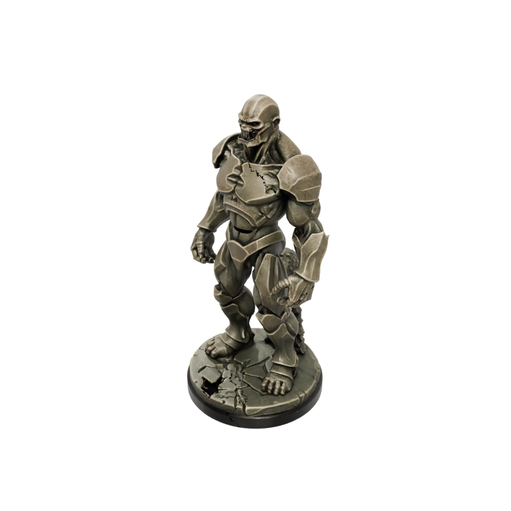 Bronze Stone Golem — tabletop minis 3D print model, STL