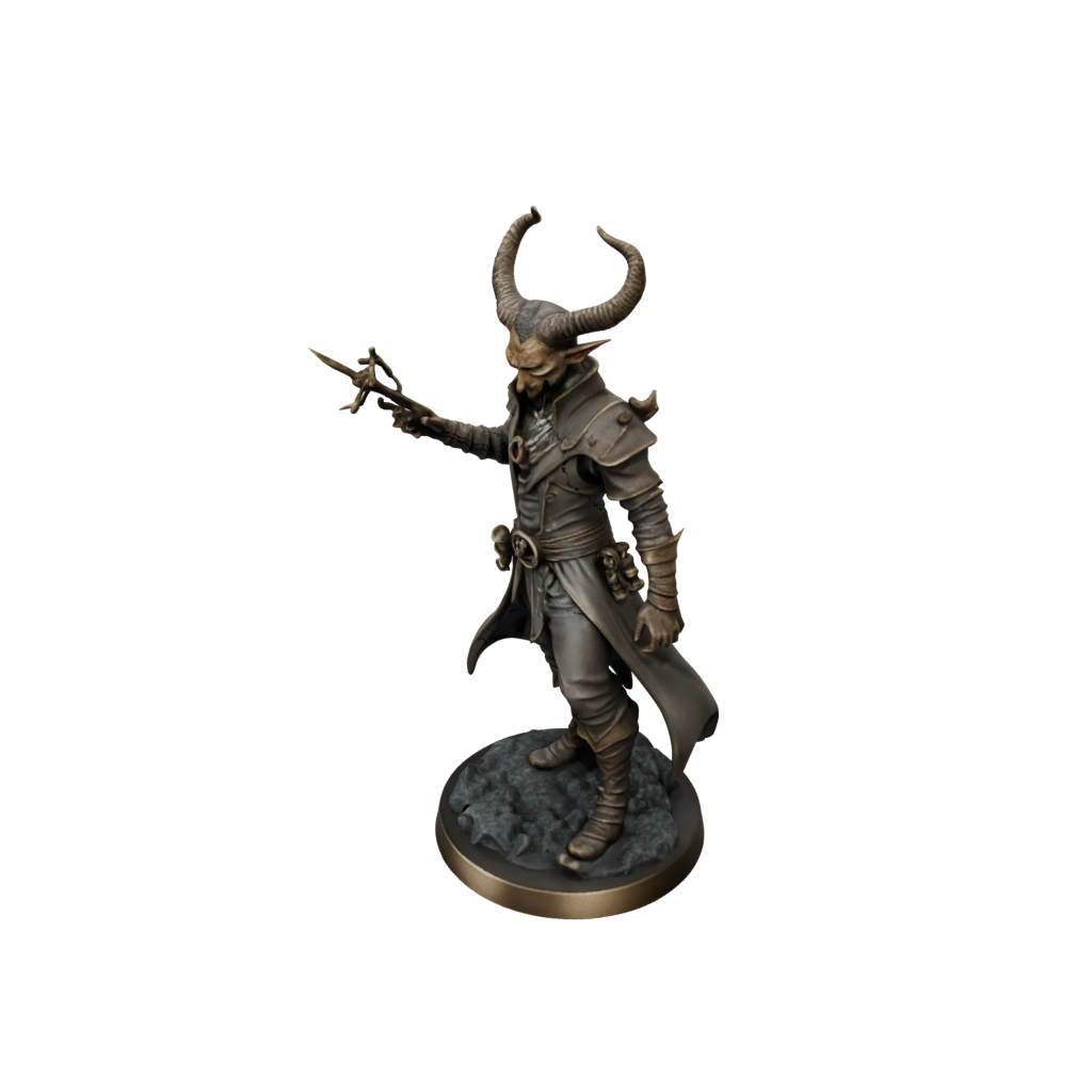 Bronze Tiefling Warlock