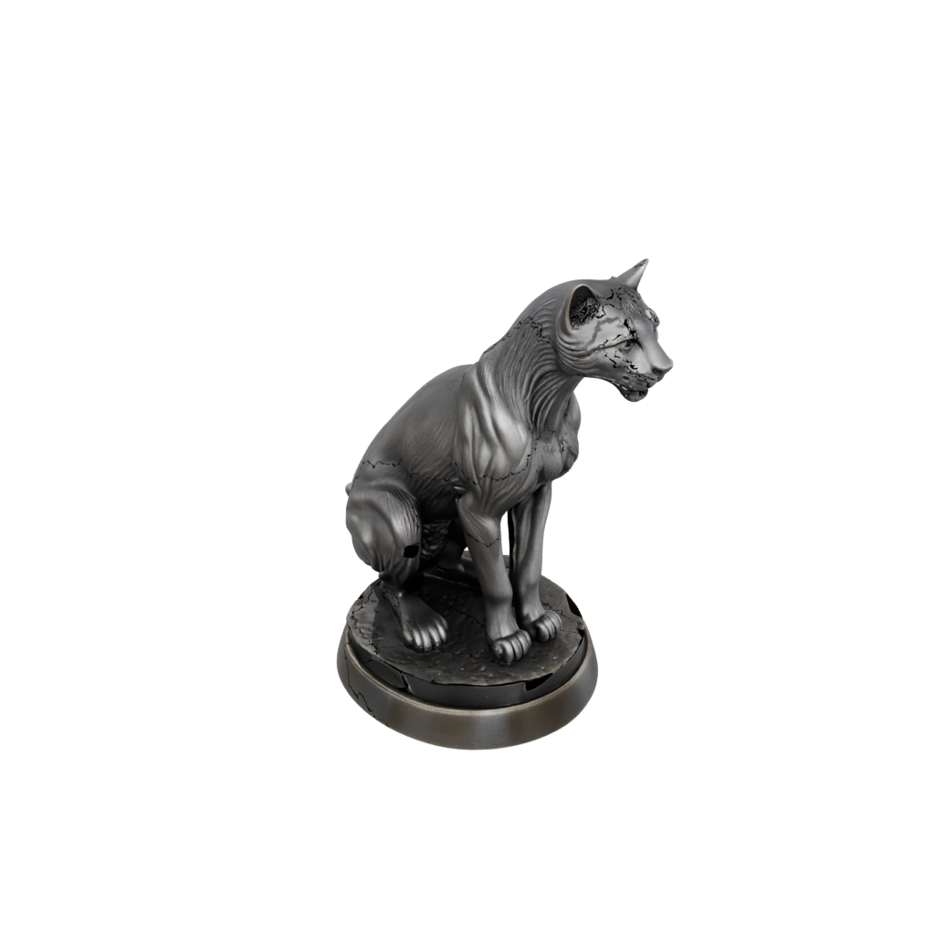 Bronze Displacer Panther — tabletop minis 3D print model, STL