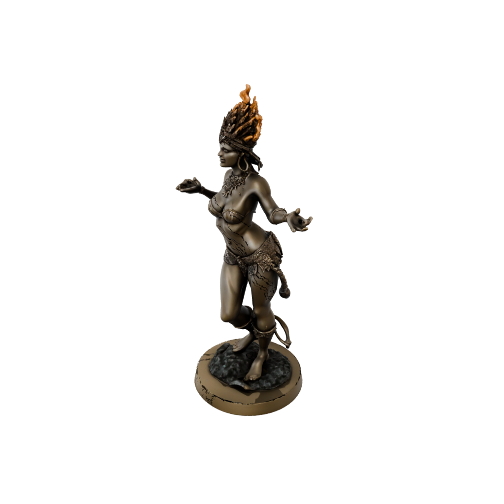 Bronze Fire Genie Efreet