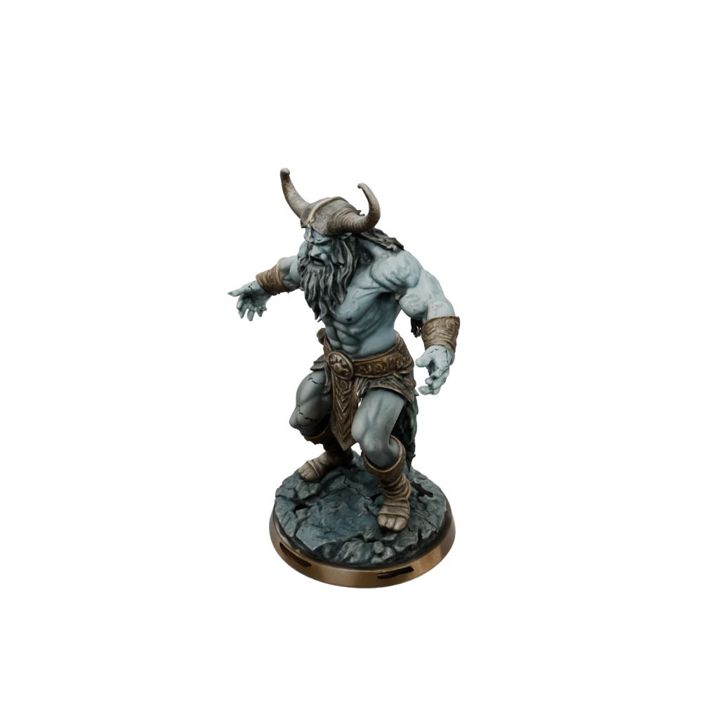 Bronze Frost Giant Jarl — tabletop minis 3D print model, STL