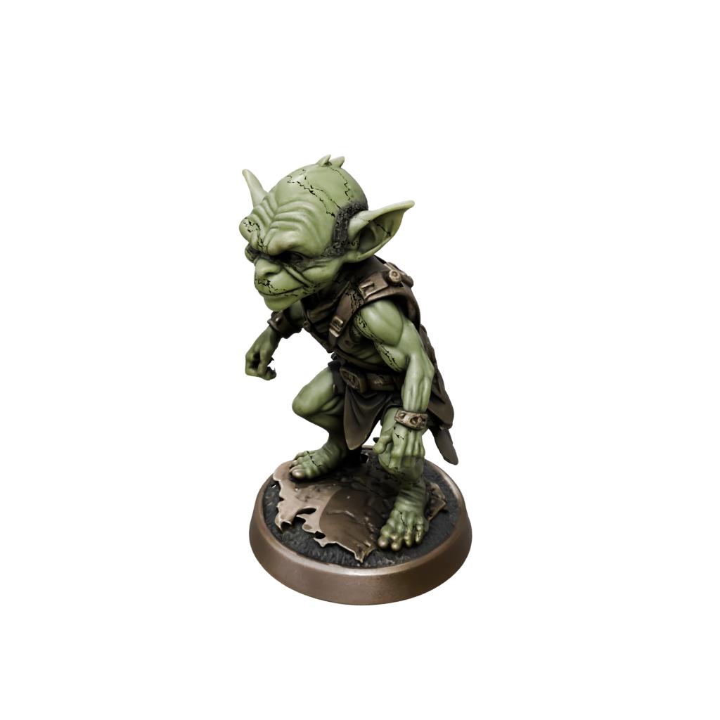 Bronze Goblin Scout — tabletop minis 3D print model, STL