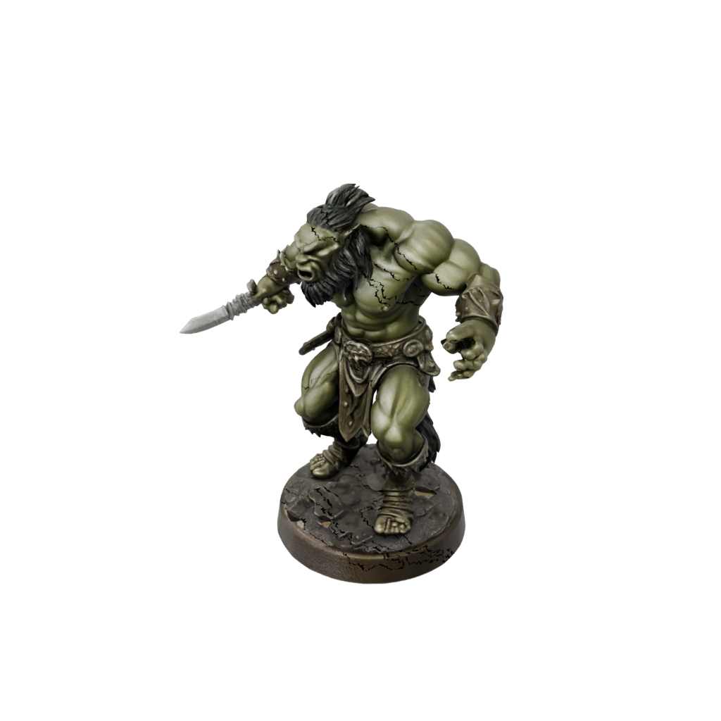 Bronze Half-Orc Berserker