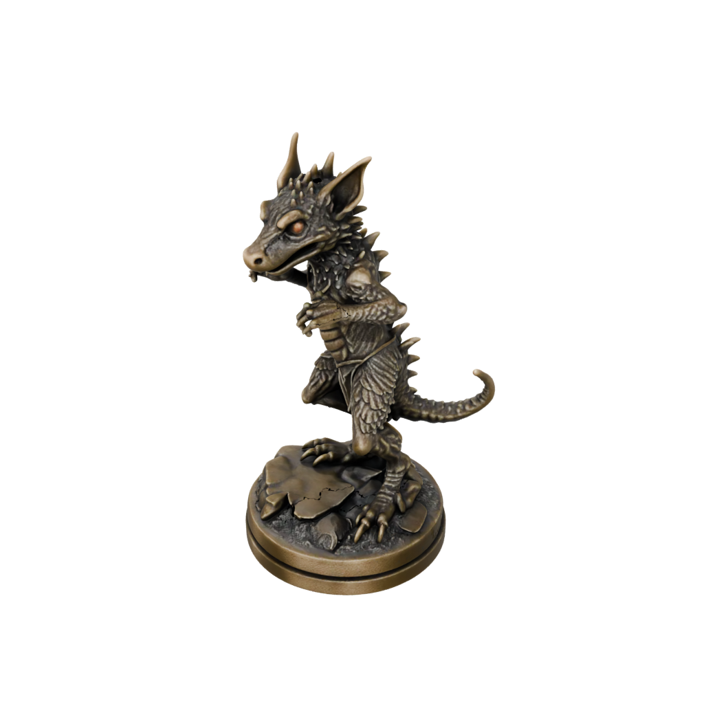 Bronze Kobold Trapsmith — tabletop minis 3D print model, STL