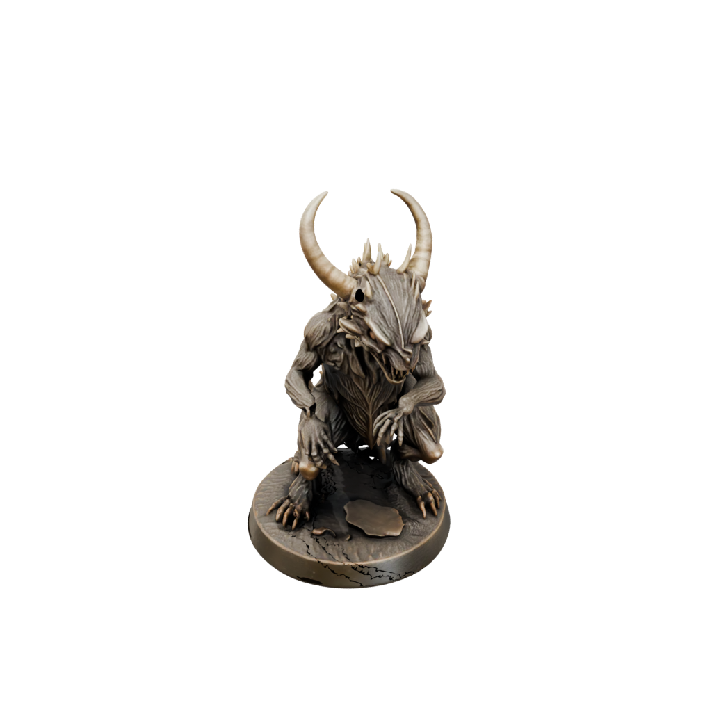 Bronze Rust Monster Critter — tabletop minis 3D print model, STL