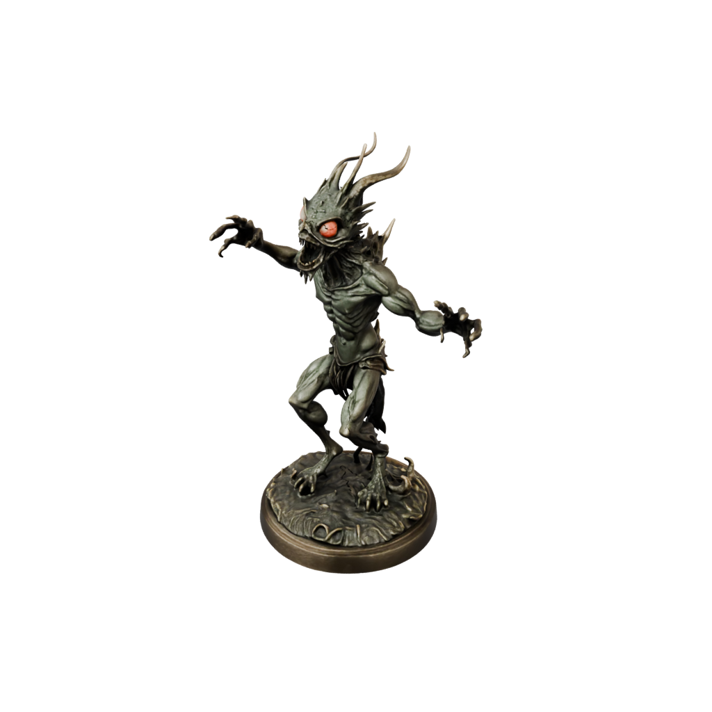 Bronze Beholder-Style Floating Eye Tyrant