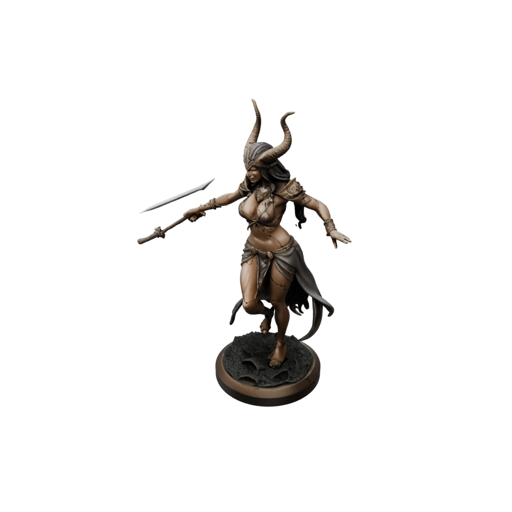 Bronze Dark Sorceress — tabletop minis 3D print model, STL