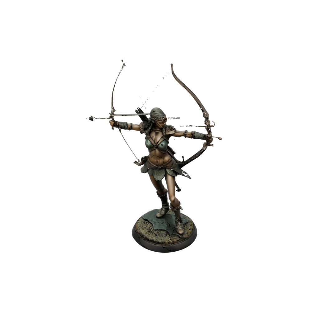 Bronze Elven Ranger Archer — tabletop minis 3D print model, STL