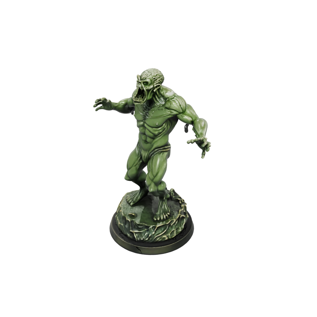 Bronze Gelatinous Cube Ooze — tabletop minis 3D print model, STL