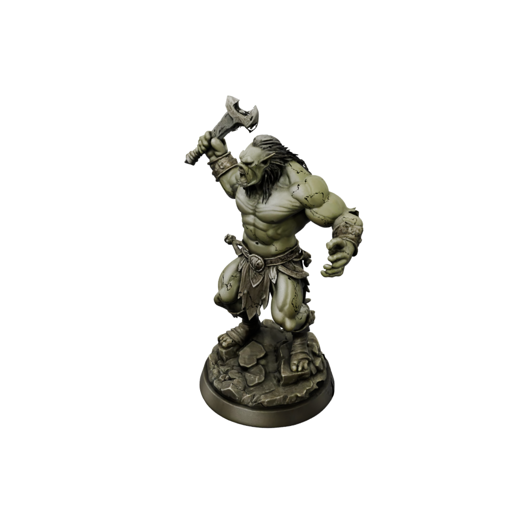 Bronze Half-Orc Berserker