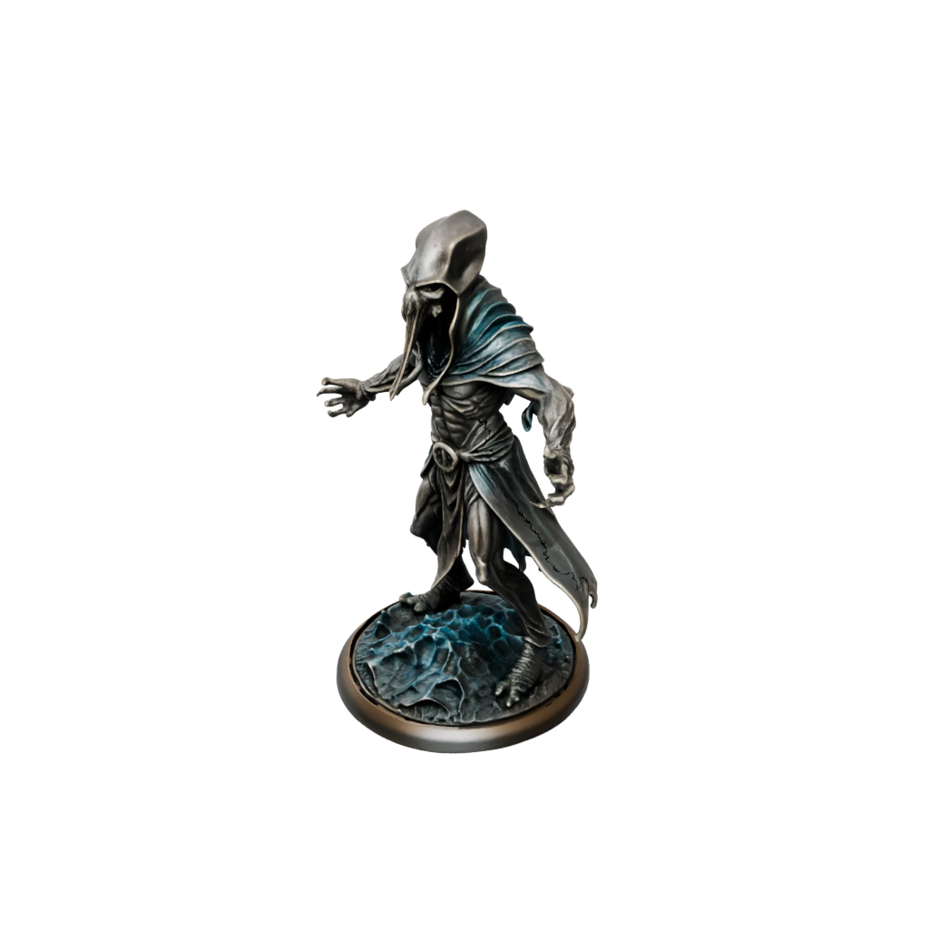 Bronze Mind-Flayer Style Aberration — tabletop minis 3D print model, STL