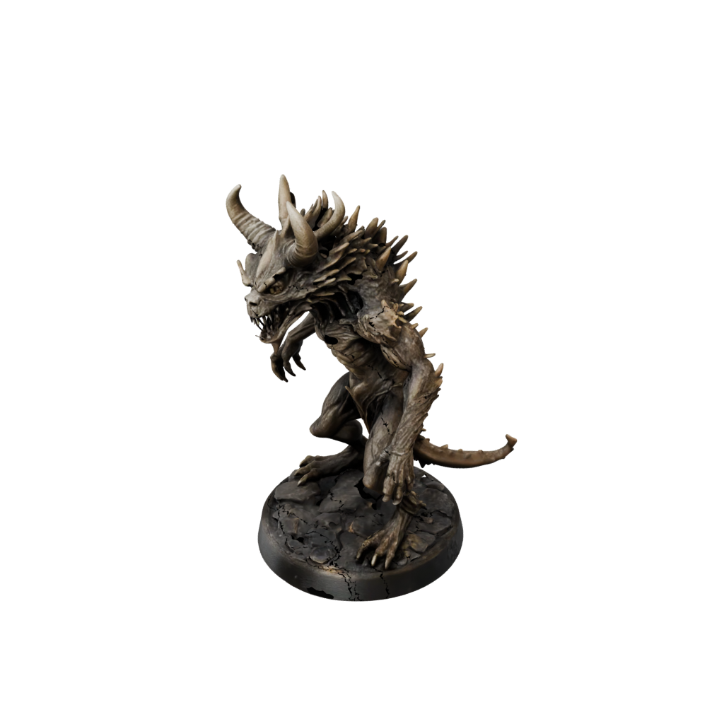 Bronze Rust Monster Critter — tabletop minis 3D print model, STL