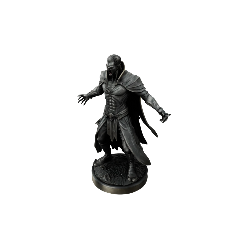 Bronze Vampire Lord — tabletop minis 3D print model, STL