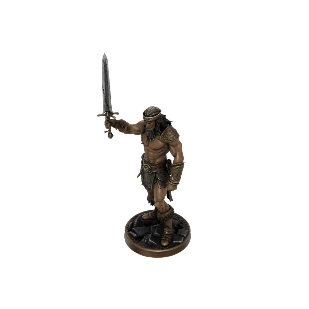 Bronze Barbarian With Greatsword