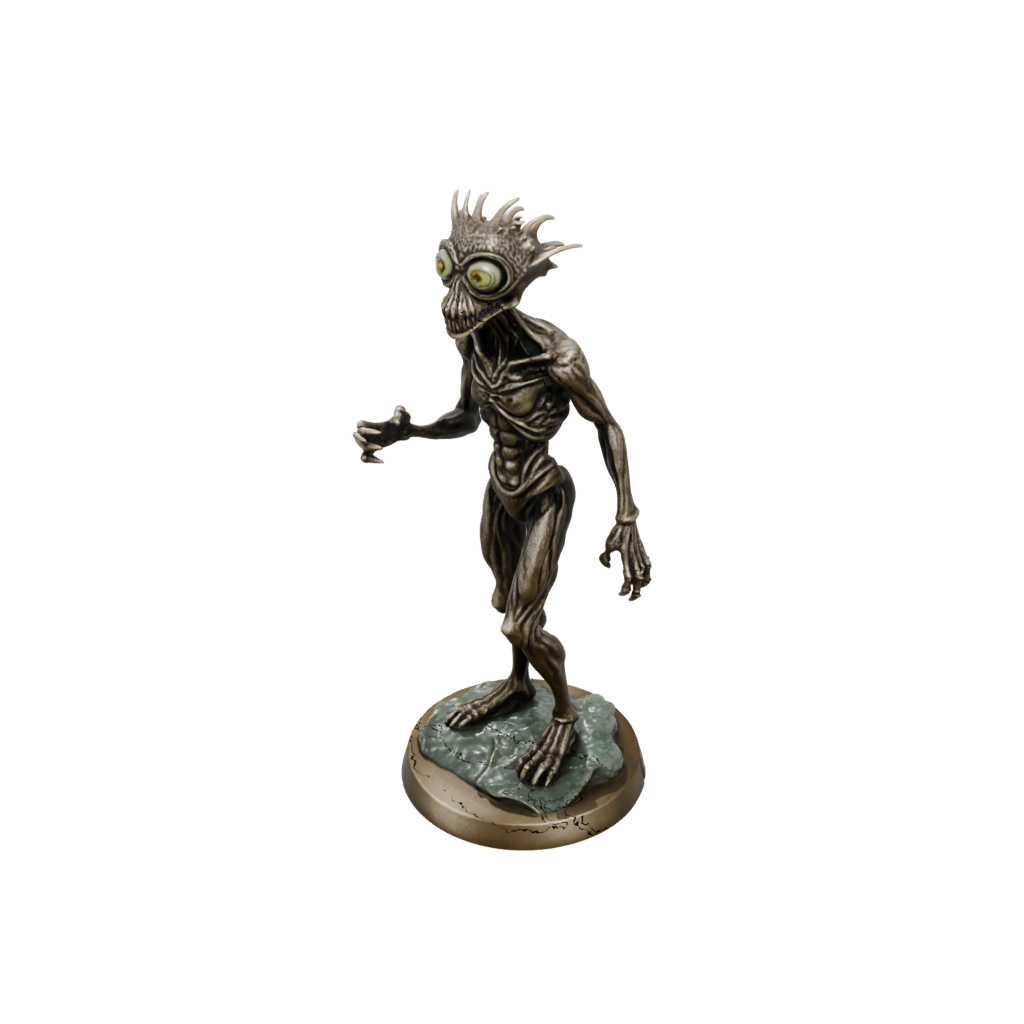 Bronze Beholder-Style Floating Eye Tyrant — tabletop minis 3D print model, STL