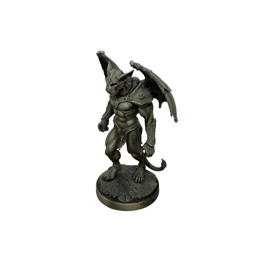 Bronze Gargoyle Sentinel — tabletop minis 3D print model, STL