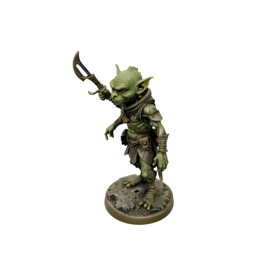 Bronze Goblin Scout — tabletop minis 3D print model, STL