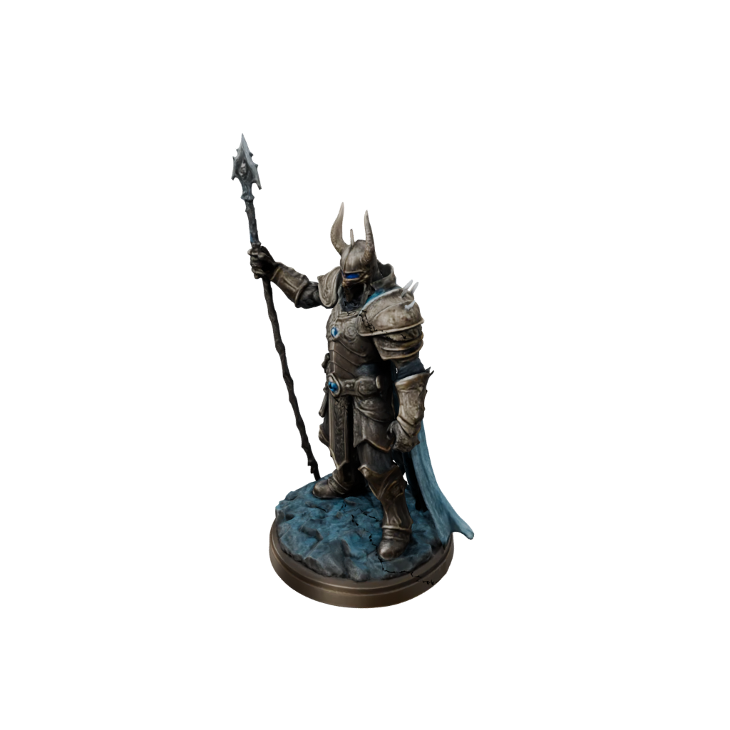 Bronze Lich King — tabletop minis 3D print model, STL