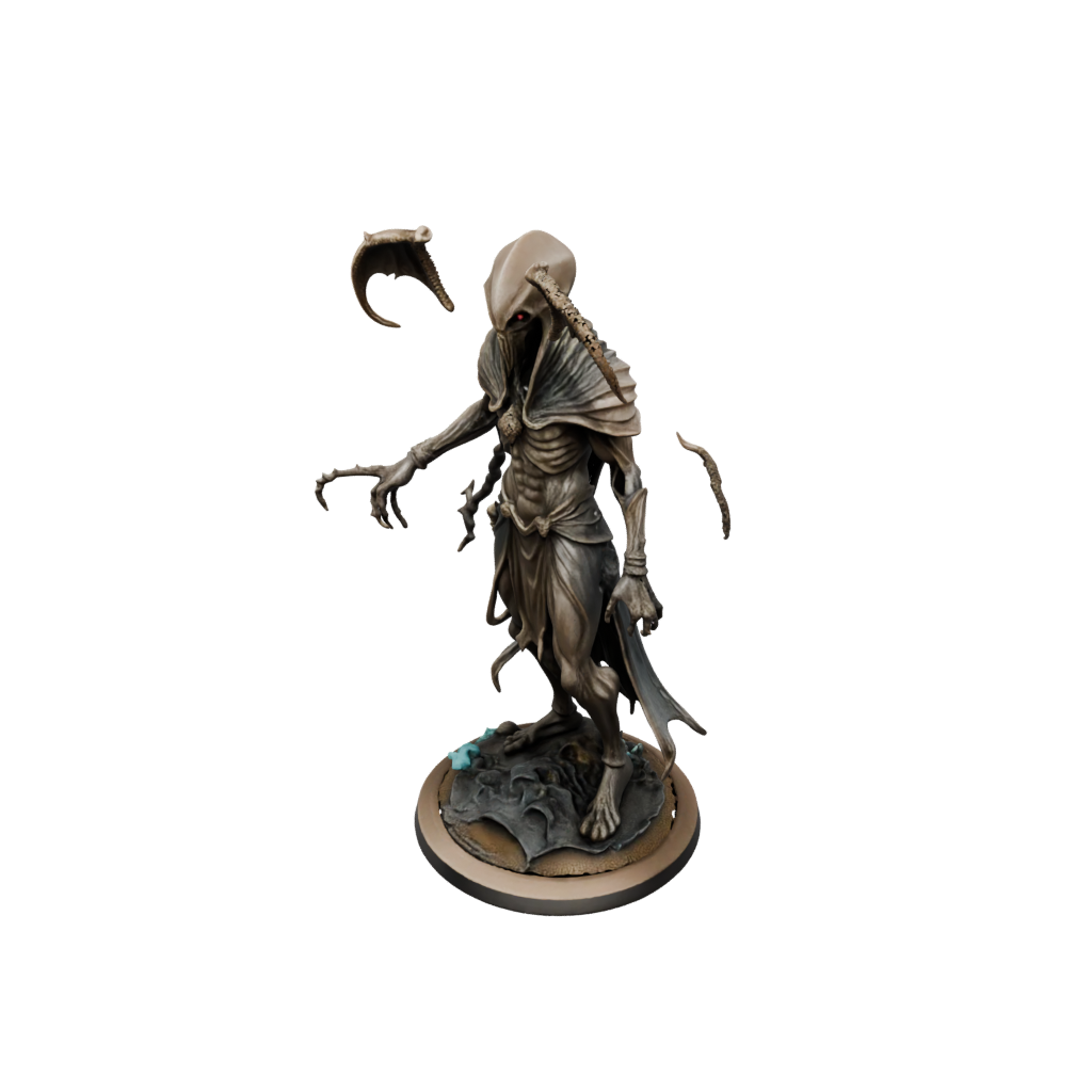 Bronze Mind-Flayer Style Aberration — tabletop minis 3D print model, STL