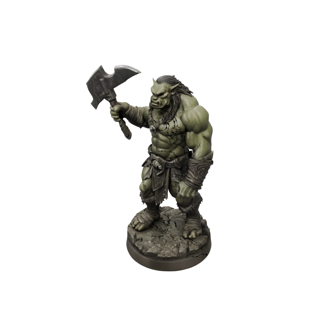 Bronze Orc Brute With Cleaver