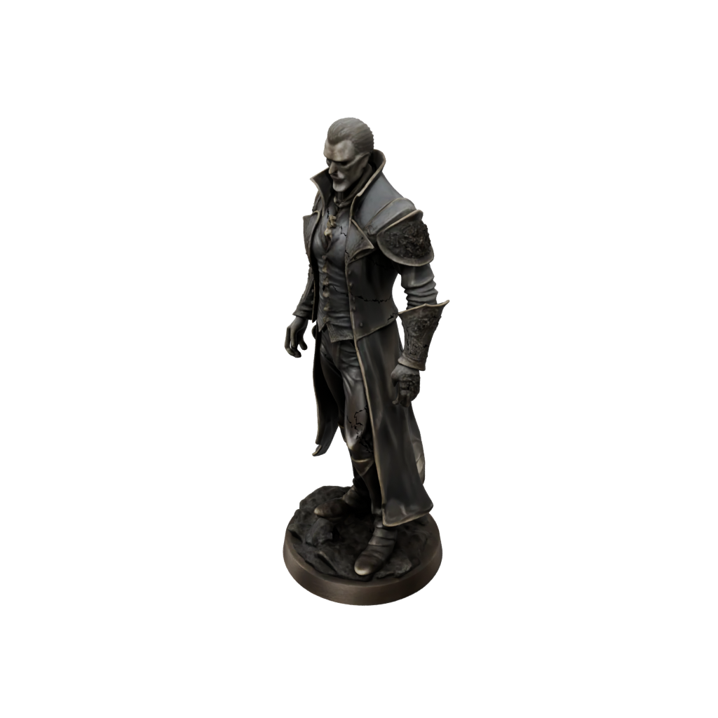 Bronze Vampire Lord — tabletop minis 3D print model, STL