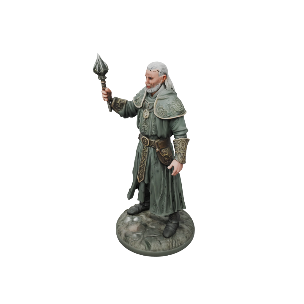 Camo Cleric Priest With Mace