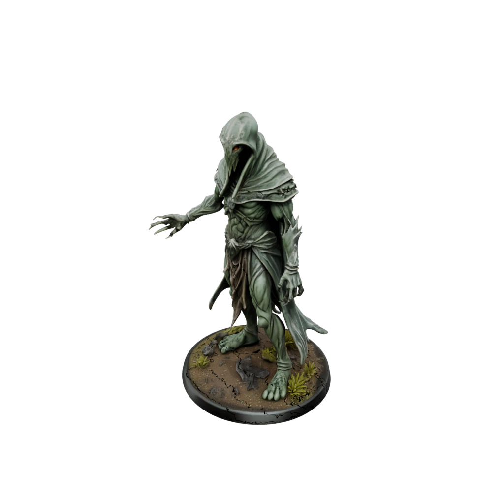 Camo Mind-Flayer Style Aberration — tabletop minis 3D print model, STL