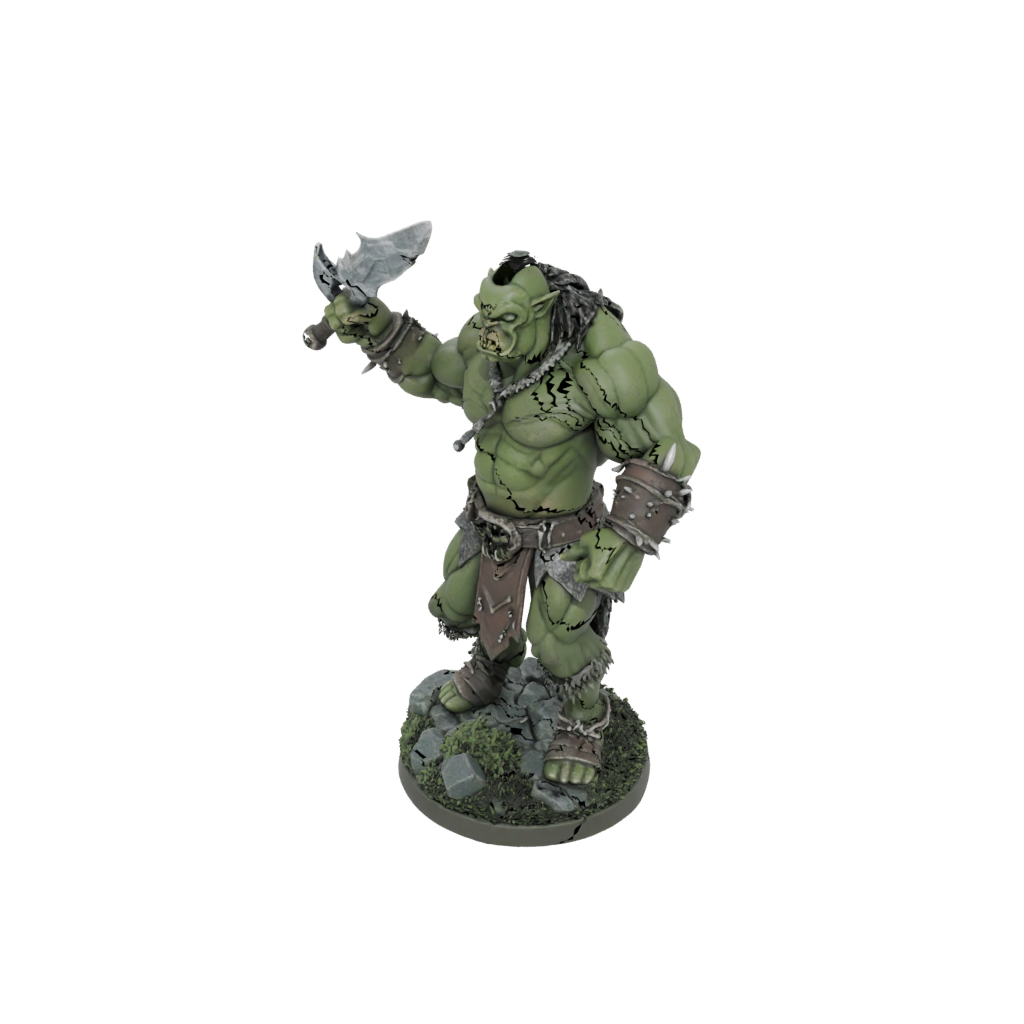 Camo Orc Brute With Cleaver