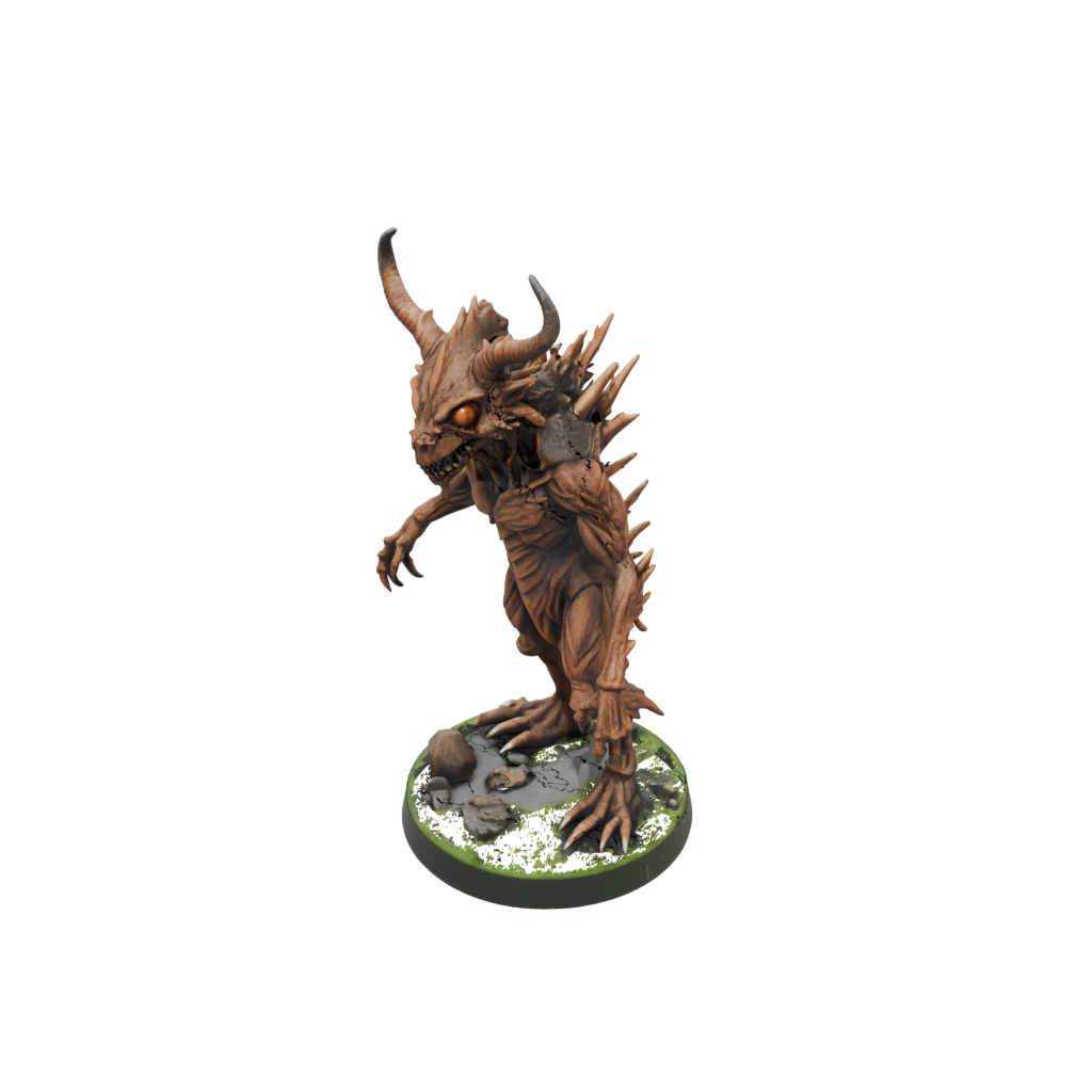 Camo Rust Monster Critter — tabletop minis 3D print model, STL