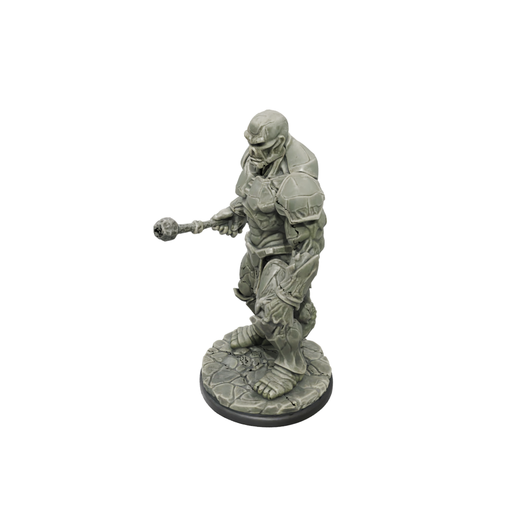 Camo Stone Golem — tabletop minis 3D print model, STL